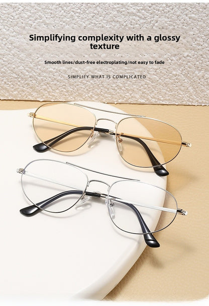 Men's Aviator Sunglasses With Full Frame And PC Lens Material In Golden, Perfect For Spring And Summer
