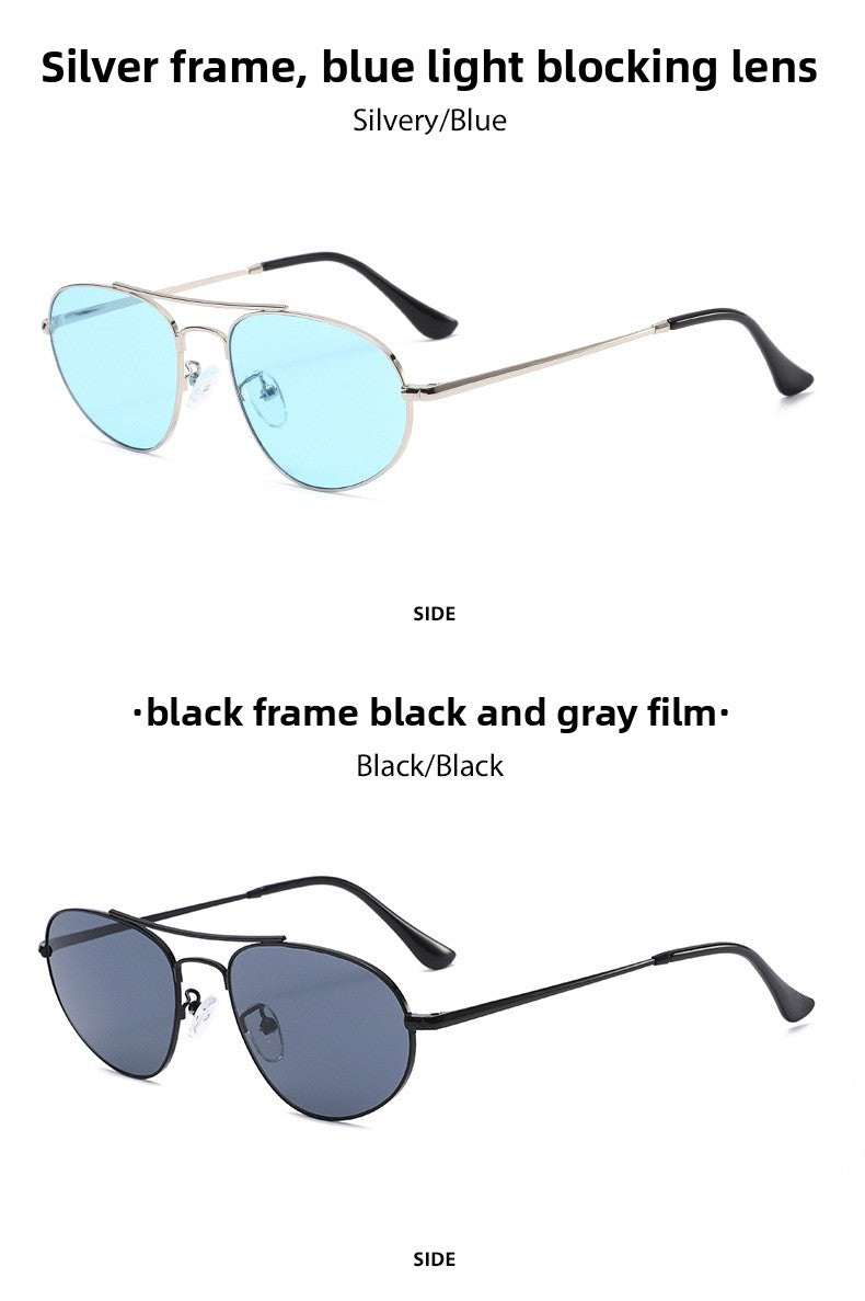 Men's Aviator Sunglasses With Full Frame And PC Lens Material In Golden, Perfect For Spring And Summer