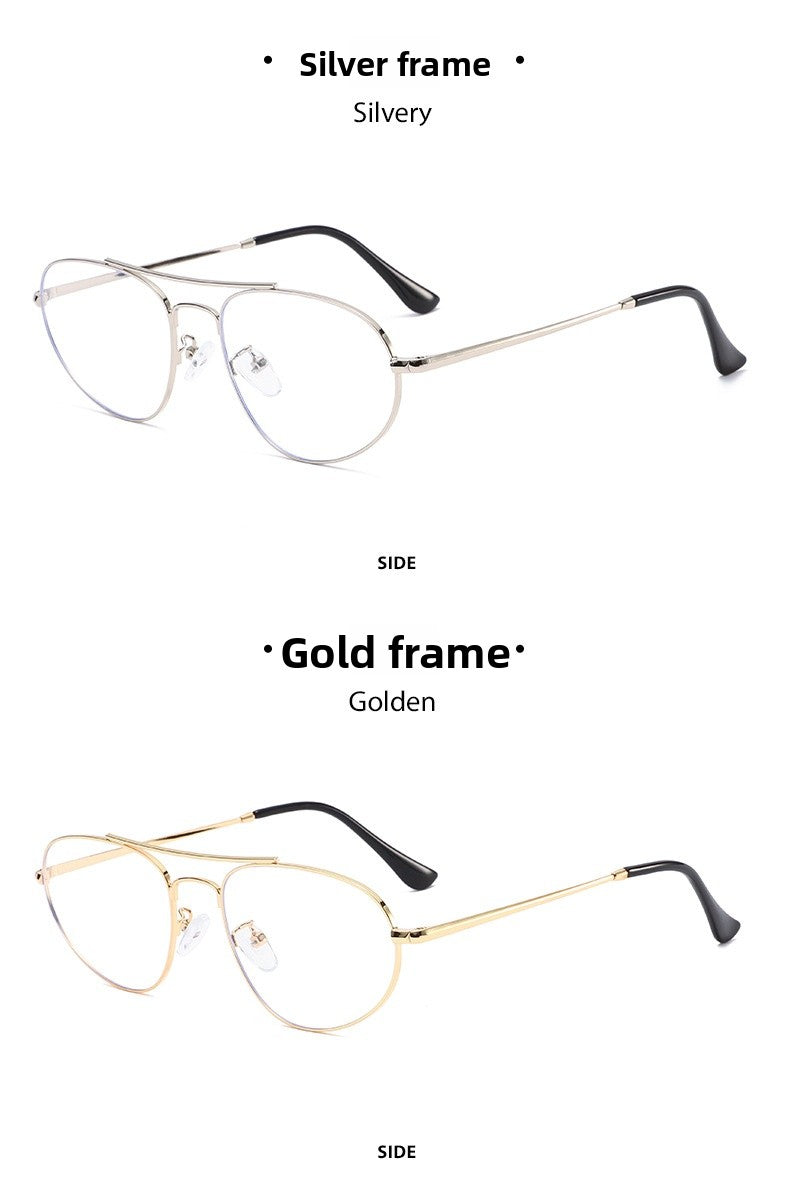 Men's Aviator Sunglasses With Full Frame And PC Lens Material In Golden, Perfect For Spring And Summer