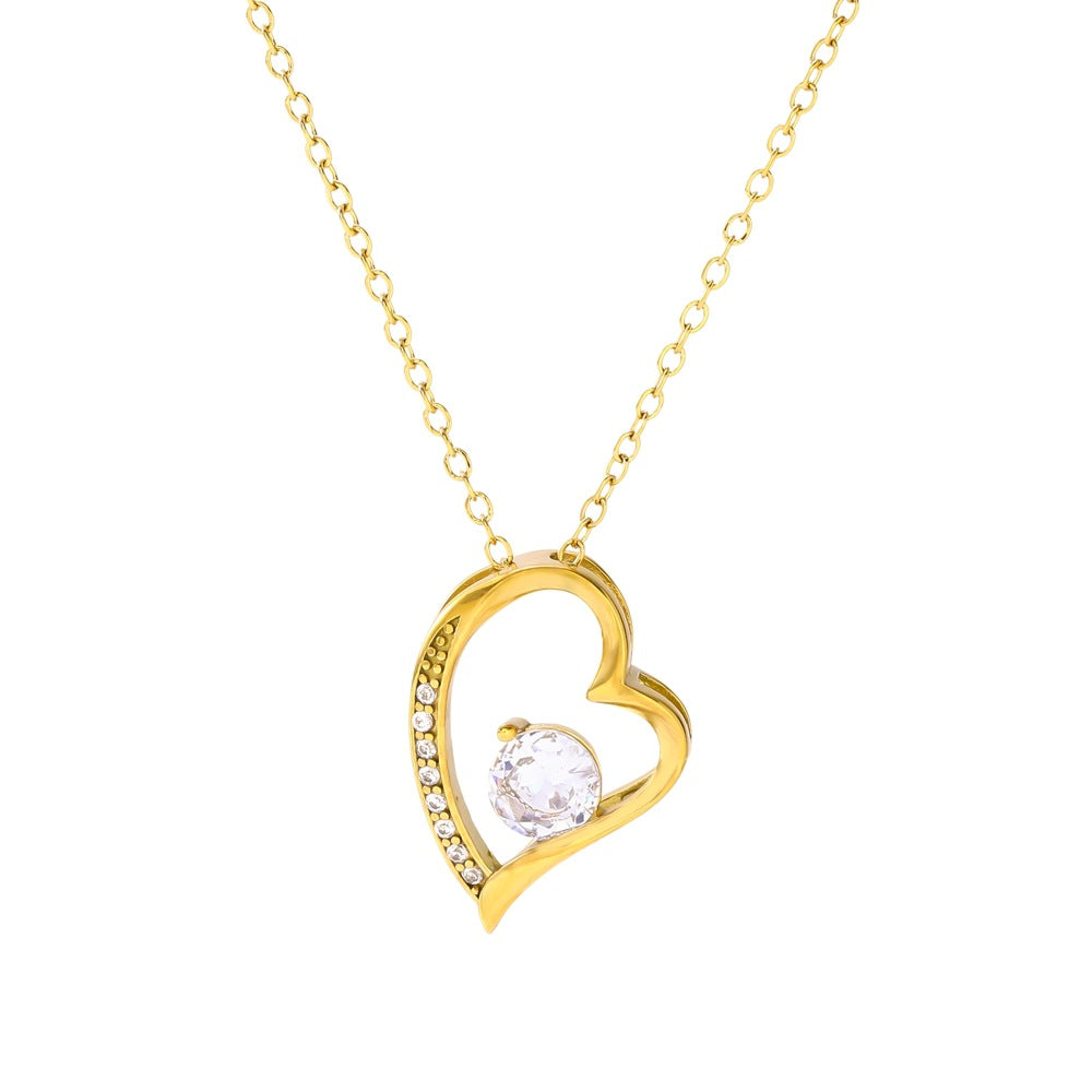 Heart Shape Necklace For Women Made Of Durable 304 Stainless Steel Featuring Elegant Golden Finish