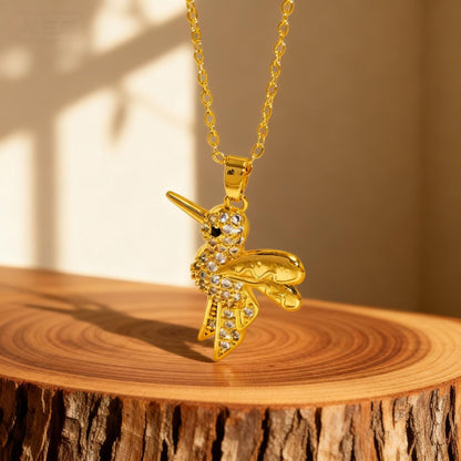 Copper Animal Necklace For Stylish Wear, Featuring A Golden Finish, 1 Piece