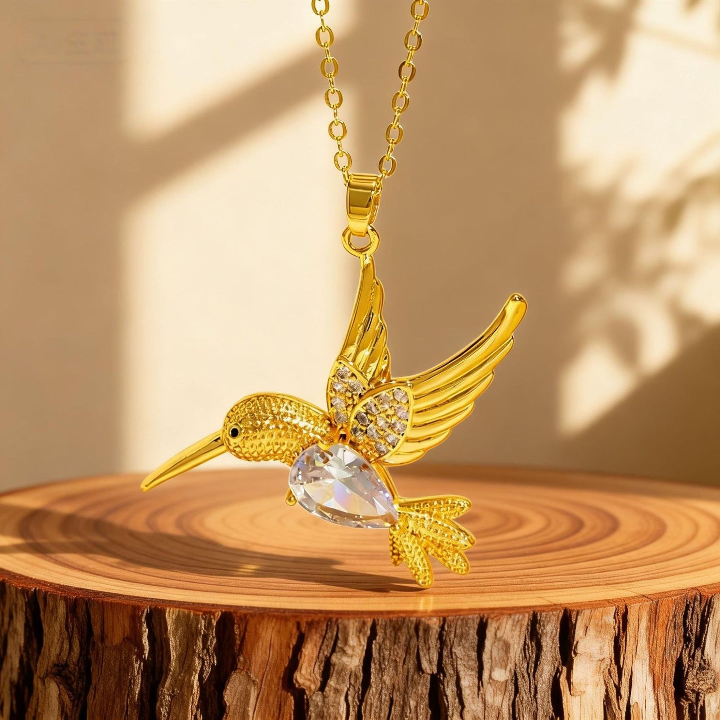 Bird Necklace For Elegant Style Featuring A Golden Finish