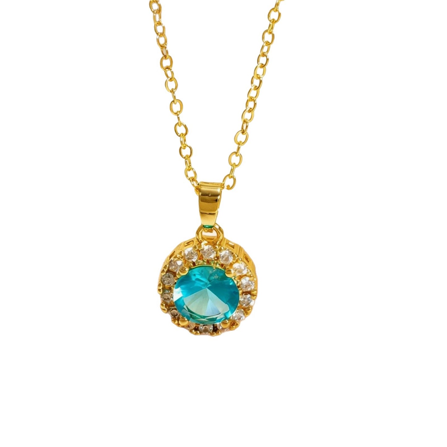 Round Necklace For Elegant Style In Golden Color