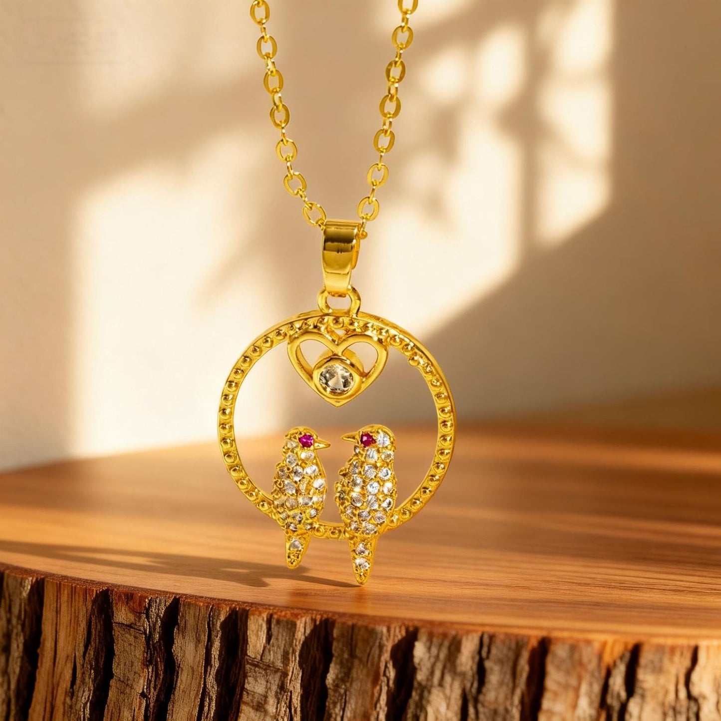 Bird Necklace For Women Featuring Golden Alloy Design