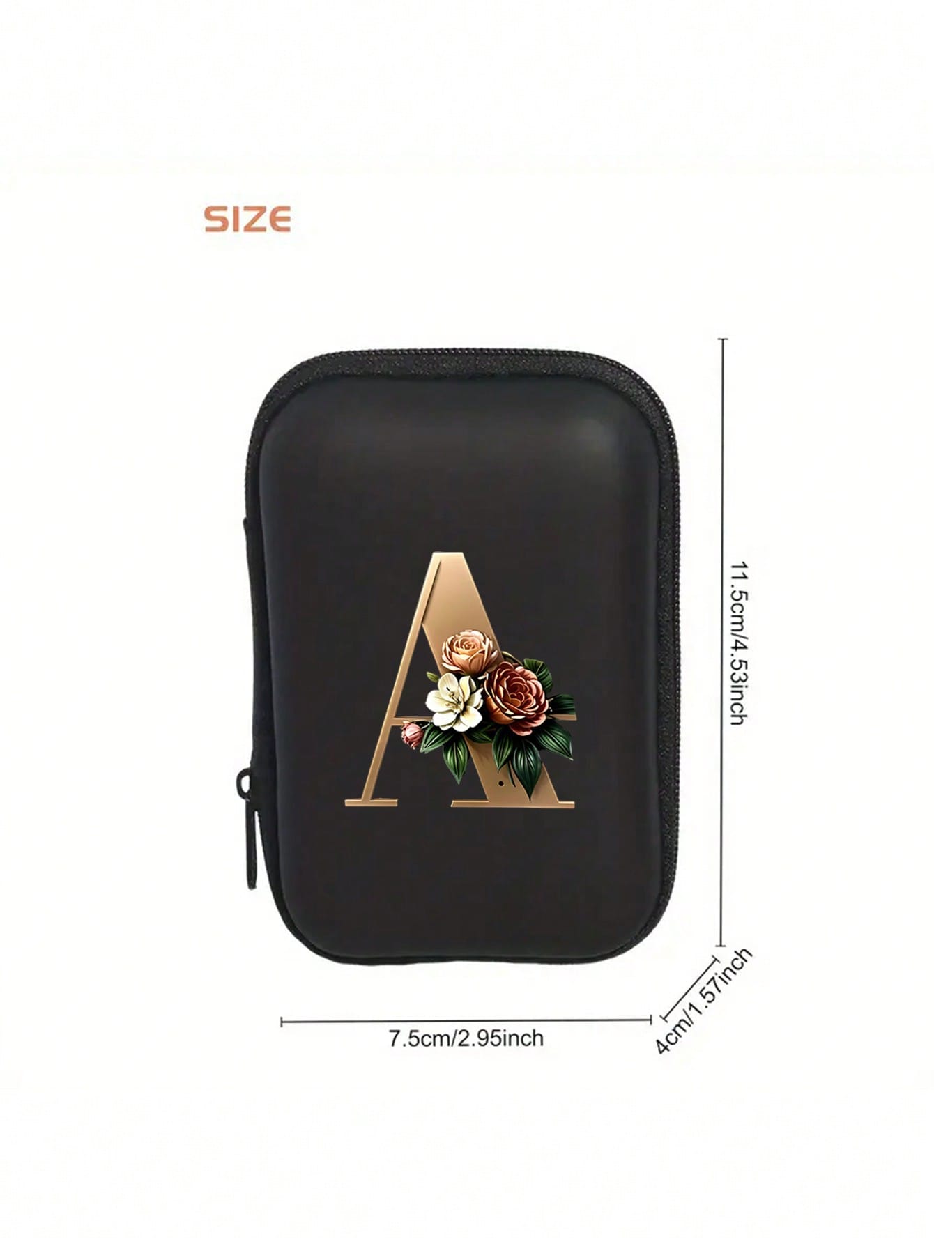 Unisex Square Polyester Digital Bag Featuring Letter Pattern, Waterproof Small Square Bag