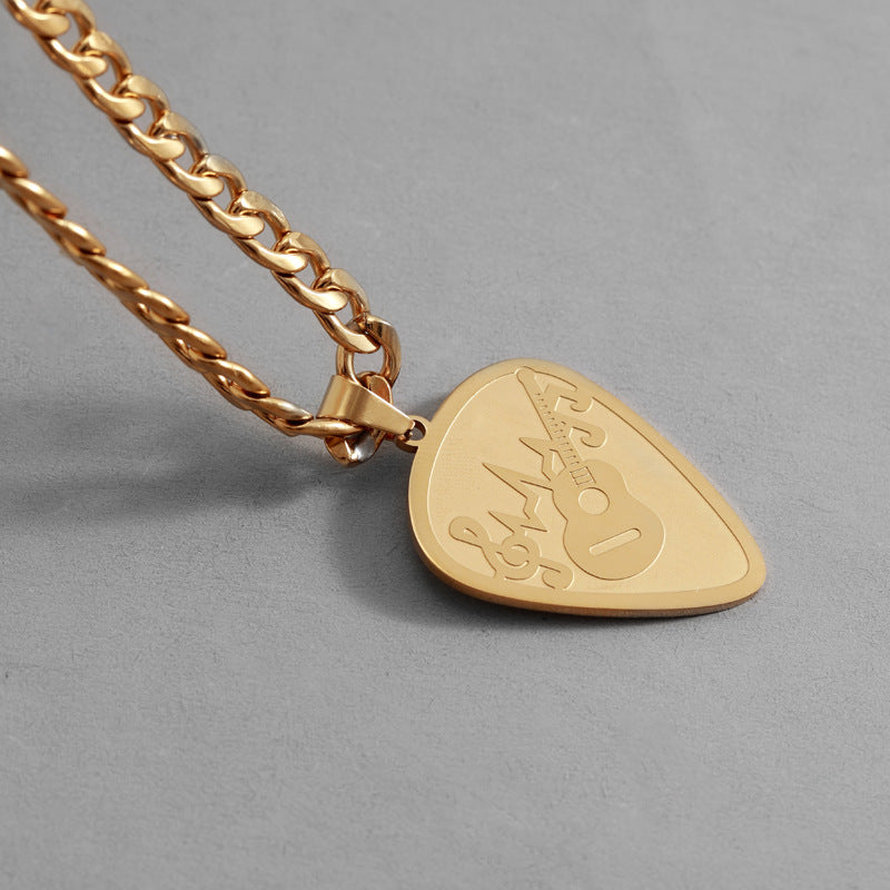 Notes Necklace For Men And Women Made Of Durable Titanium Steel In Steel Color