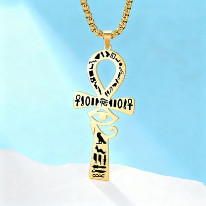 Cross Necklace For Men And Women In Steel Color, 1 Piece Pendant Jewelry