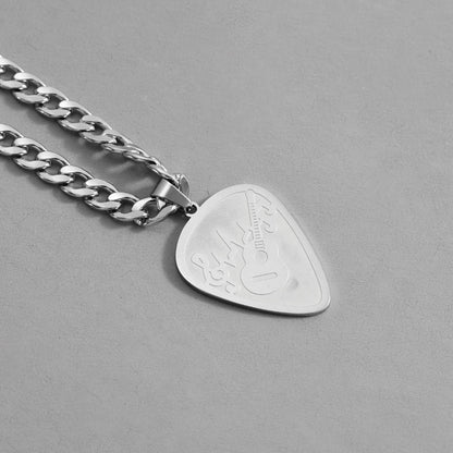 Notes Necklace For Men And Women Made Of Durable Titanium Steel In Steel Color