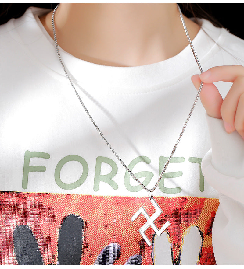 For Necklace Made Of Durable Titanium Steel In Steel Color, Stylish And Long-Lasting Jewelry Accessory