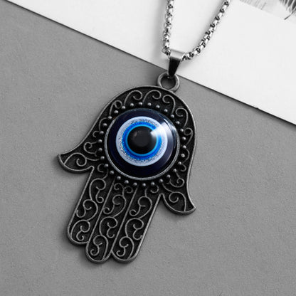 Devil's Eye Necklace In Silver, Perfect For Stylish And Unique Accessories