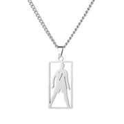 Cristiano Ronaldo Pendant with 60cm Flat Chain