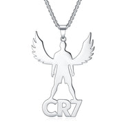 Cristiano Ronaldo with Wings - Square Pearl (Including Chain)