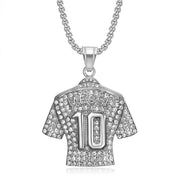 No. 10 Messi Silver + with Chain