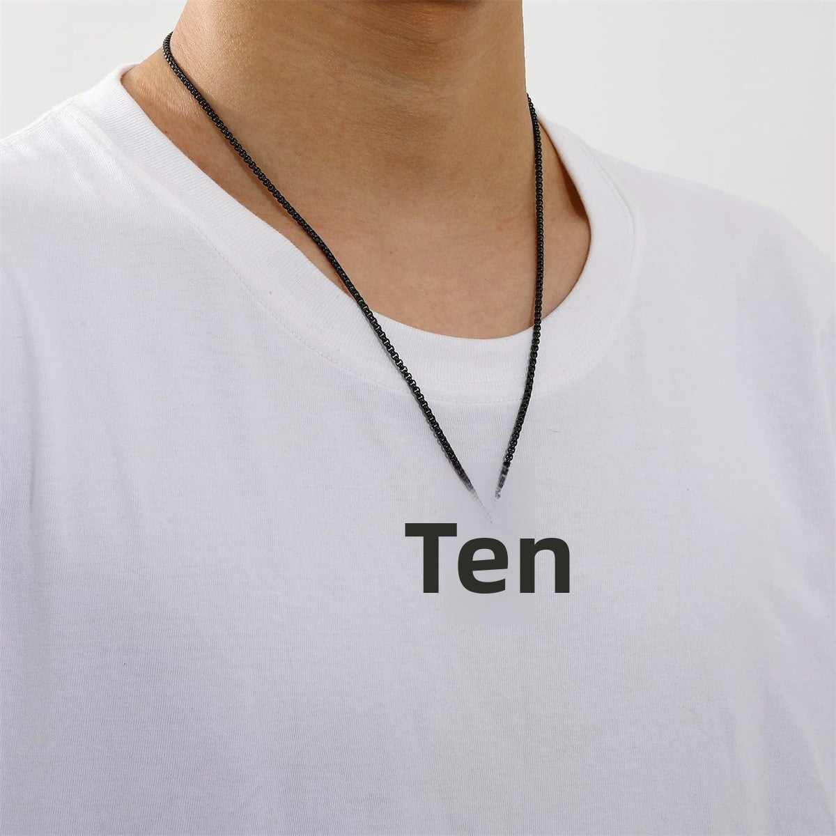 Hip-Hop Style Cross Necklace For Men And Women, Made Of Durable Titanium Steel In Silver