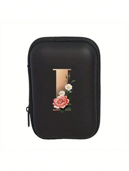 Unisex Square Polyester Digital Bag Featuring Letter Pattern, Waterproof Small Square Bag