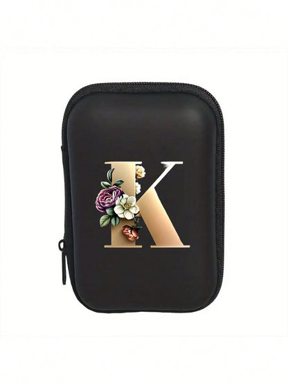 Unisex Square Polyester Digital Bag Featuring Letter Pattern, Waterproof Small Square Bag