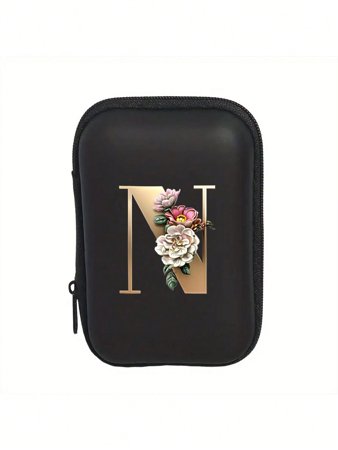 Unisex Square Polyester Digital Bag Featuring Letter Pattern, Waterproof Small Square Bag