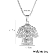 No. 7 Ronaldo Silver + with Chain