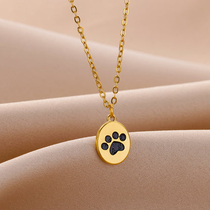 Cross Pendant Necklace For Women In 304 Stainless Steel With Electroplated 18K Gold Plated Finish And Cable Chain