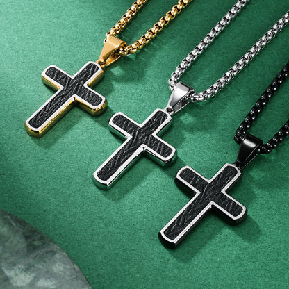 Original Design Men's Metal Cross Necklace Pendant For Stylish Everyday Wear