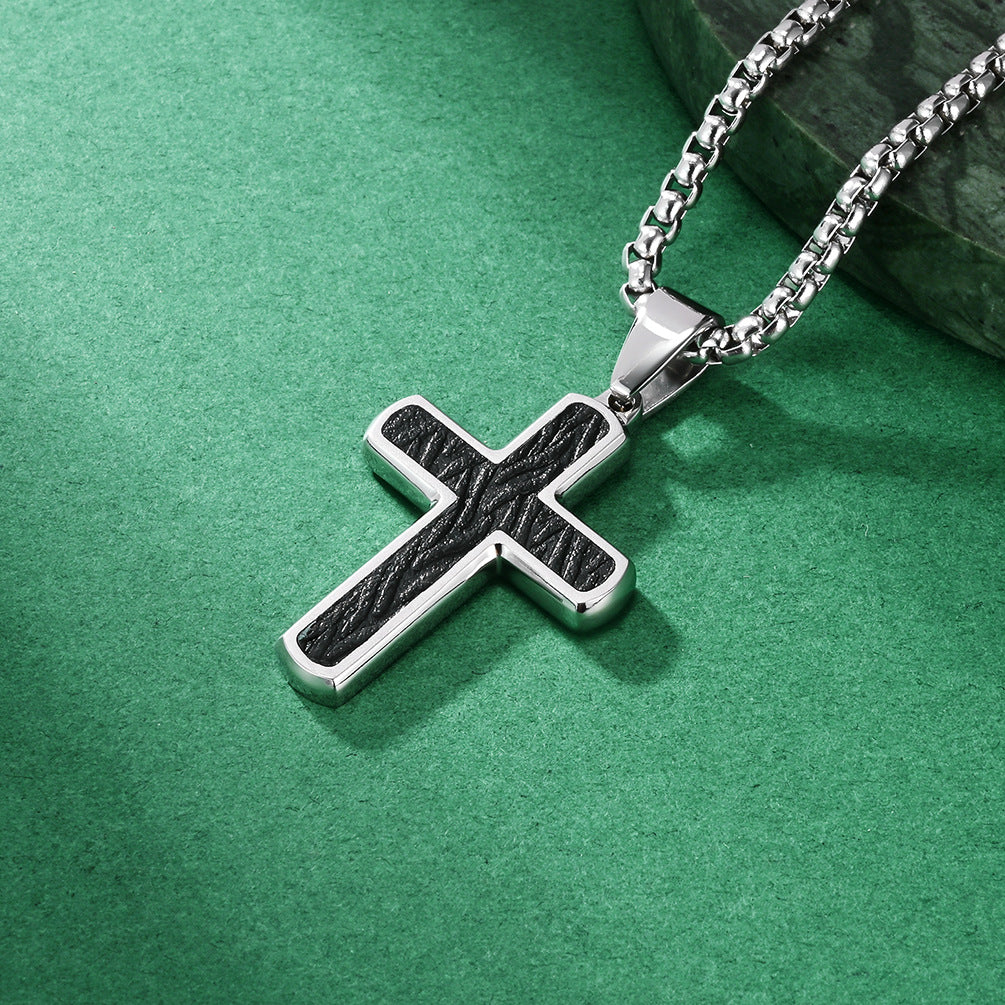 Original Design Men's Metal Cross Necklace Pendant For Stylish Everyday Wear