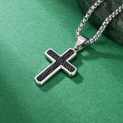 Steel Pendant with Steel Color Pearl Chain