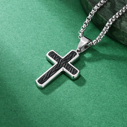 Original Design Men's Metal Cross Necklace Pendant For Stylish Everyday Wear