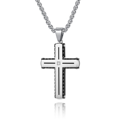 Original Design Men's Cross Pendant For Everyday Wear Made Of Durable Titanium Steel