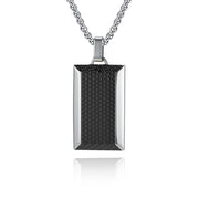 Single Pendant Steel Black