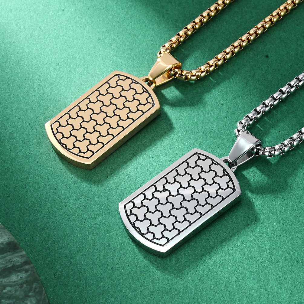 Hip-Hop Style Football Pendant For Men Made Of Durable Titanium Steel
