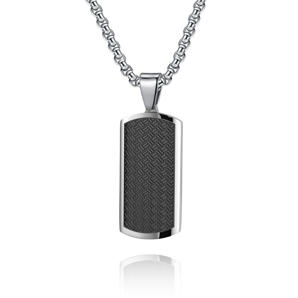 Lingge Original Design Pendant For Unisex Featuring Titanium Steel Material With Beaded Chain