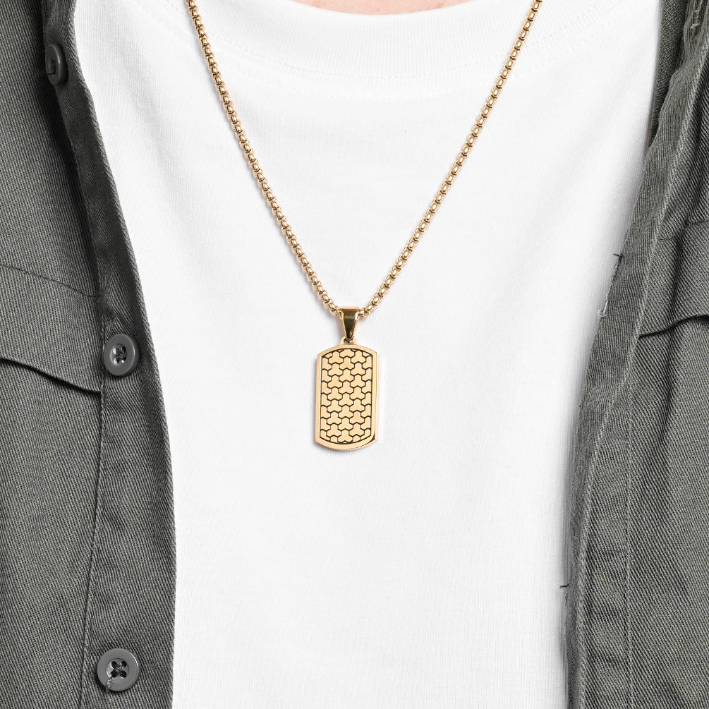 Hip-Hop Style Football Pendant For Men Made Of Durable Titanium Steel