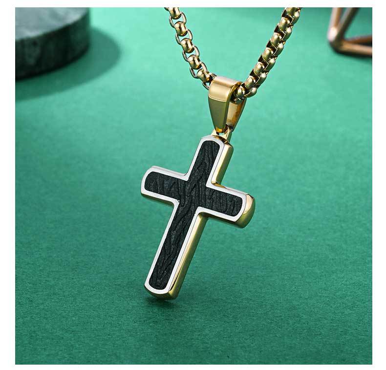 Original Design Men's Metal Cross Necklace Pendant For Stylish Everyday Wear