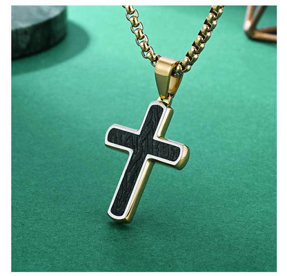 Original Design Men's Metal Cross Necklace Pendant For Stylish Everyday Wear