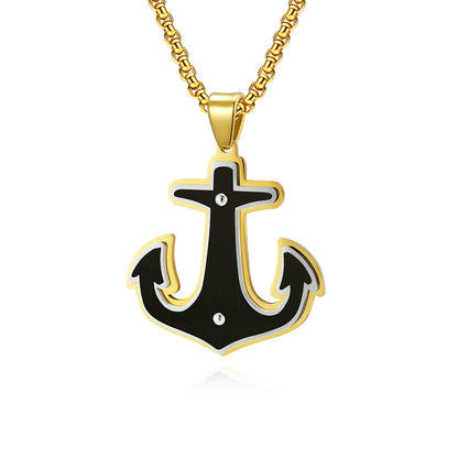 Three Layer Necklace For Unisex Featuring Black Beaded Chain With Electroplated Gold Plating Process