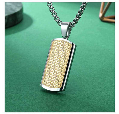 Lingge Original Design Pendant For Unisex Featuring Titanium Steel Material With Beaded Chain