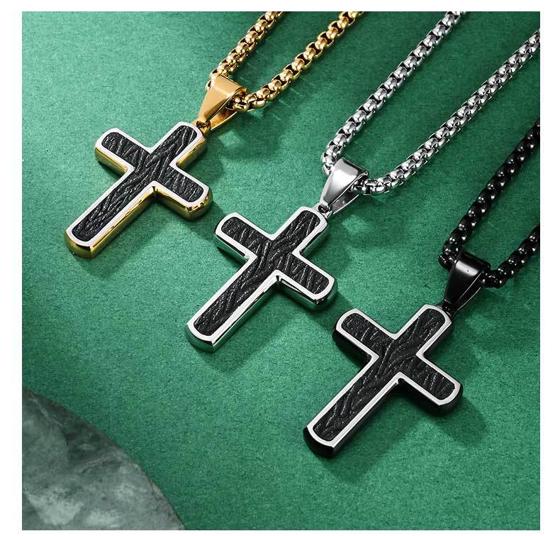 Original Design Men's Metal Cross Necklace Pendant For Stylish Everyday Wear