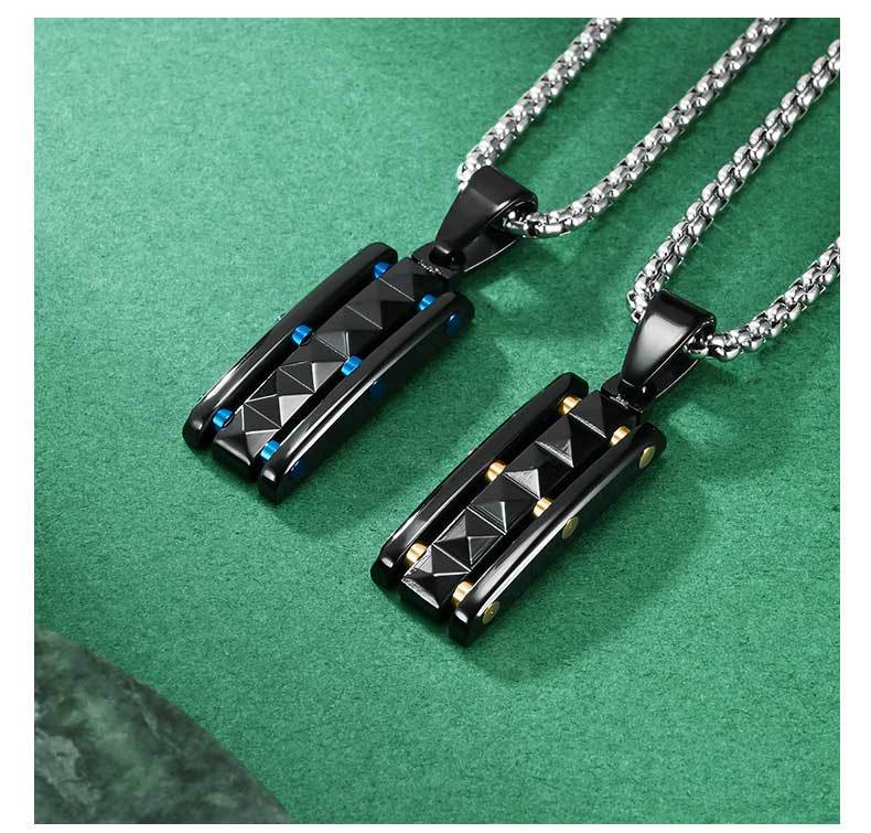 Original Design Pyramid Pendant For Stylish Wear Made Of Durable Titanium Steel
