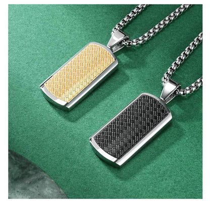 Lingge Original Design Pendant For Unisex Featuring Titanium Steel Material With Beaded Chain