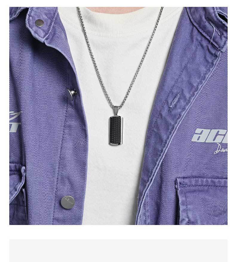 Lingge Original Design Pendant For Unisex Featuring Titanium Steel Material With Beaded Chain