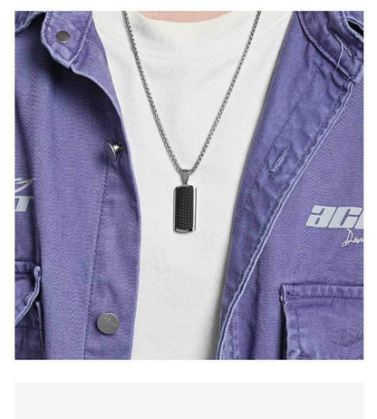 Lingge Original Design Pendant For Unisex Featuring Titanium Steel Material With Beaded Chain