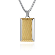 Single Pendant Steel Gold