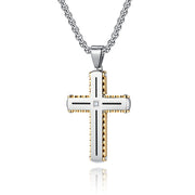 Single Pendant Steel Gold