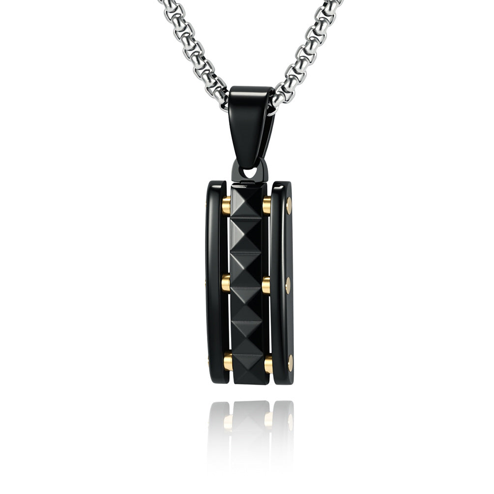 Original Design Pyramid Pendant For Stylish Wear Made Of Durable Titanium Steel