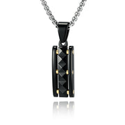 Single Pendant Black Gold