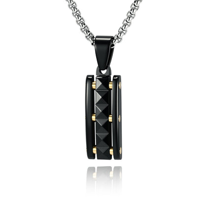 Original Design Pyramid Pendant For Stylish Wear Made Of Durable Titanium Steel