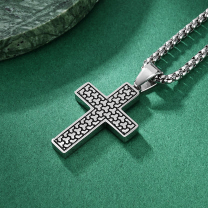 Original Design Men's Titanium Steel Cross Pendant For Stylish Wear