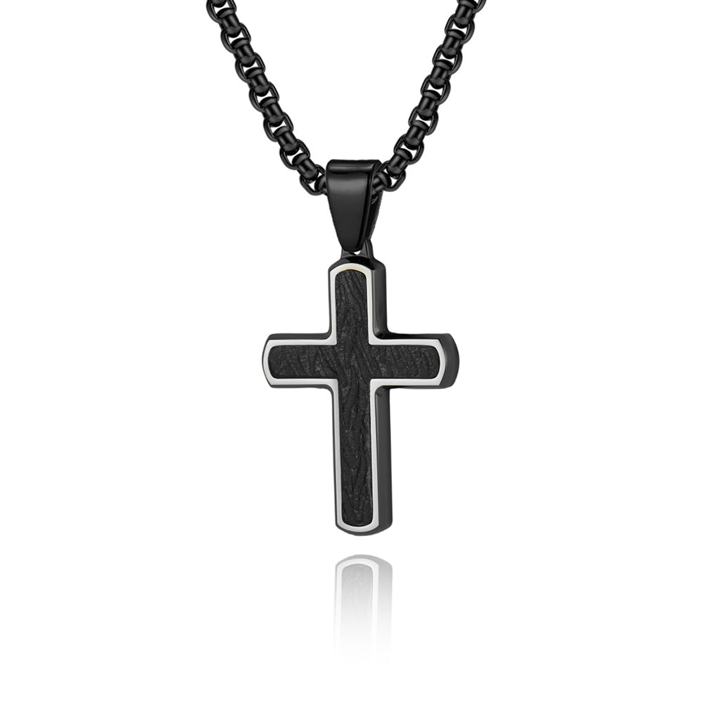 Original Design Men's Metal Cross Necklace Pendant For Stylish Everyday Wear