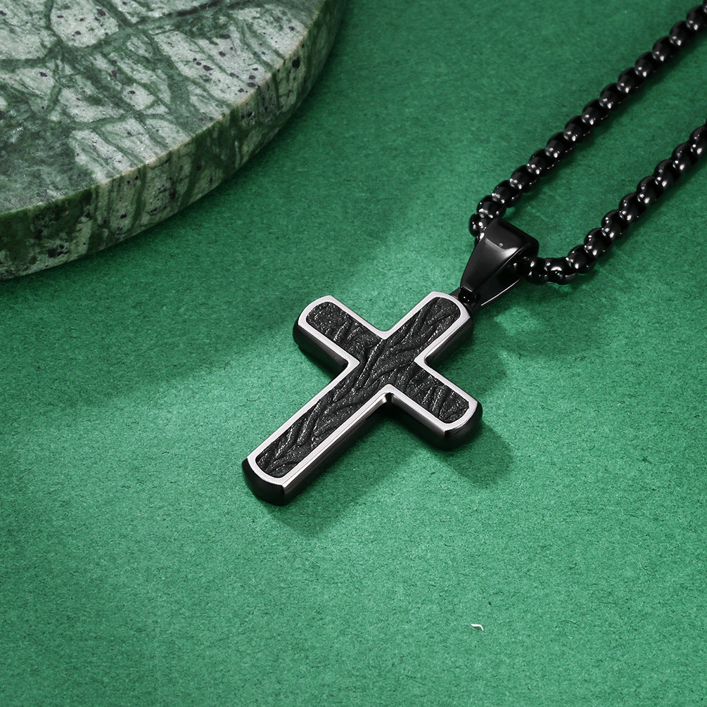 Original Design Men's Metal Cross Necklace Pendant For Stylish Everyday Wear