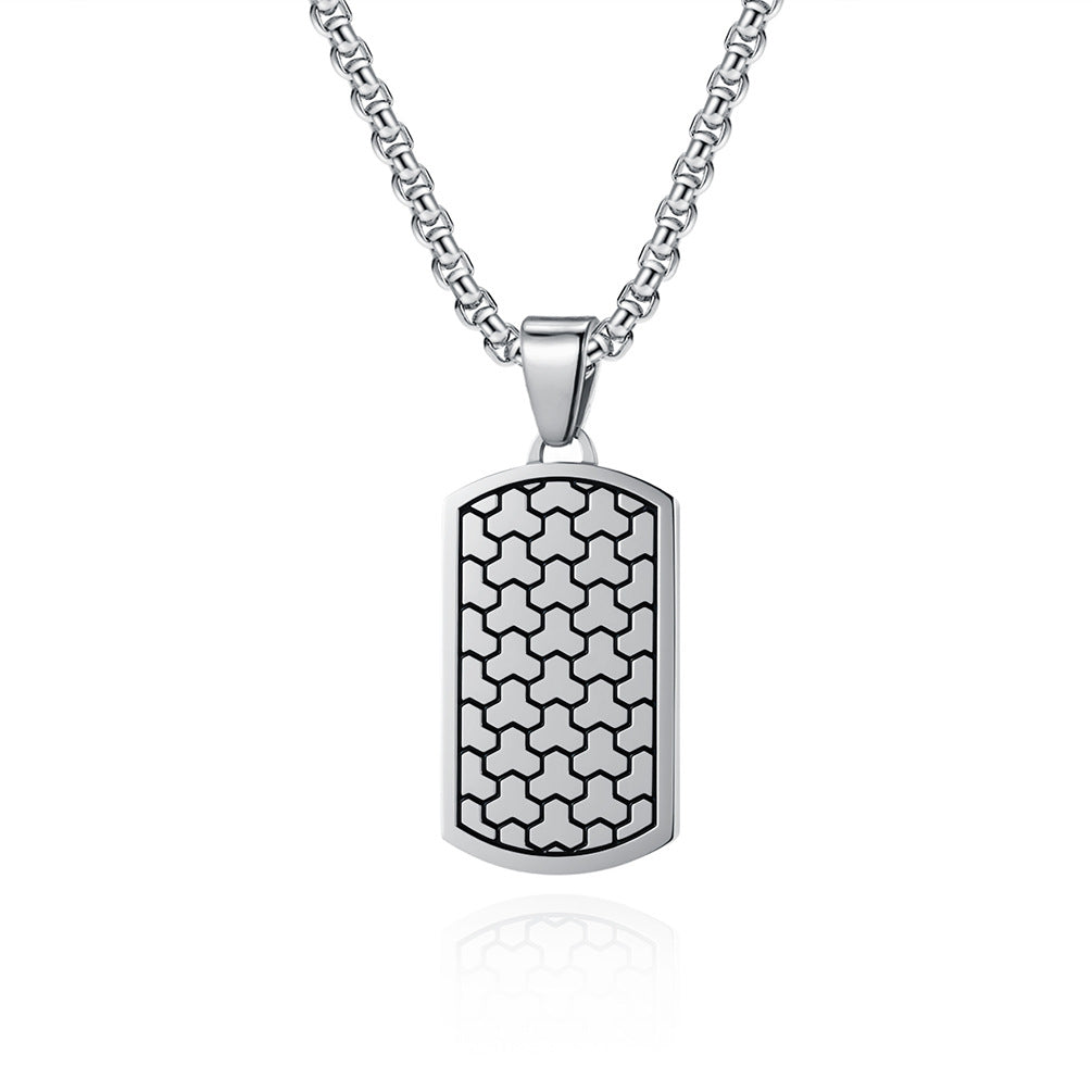 Hip-Hop Style Football Pendant For Men Made Of Durable Titanium Steel